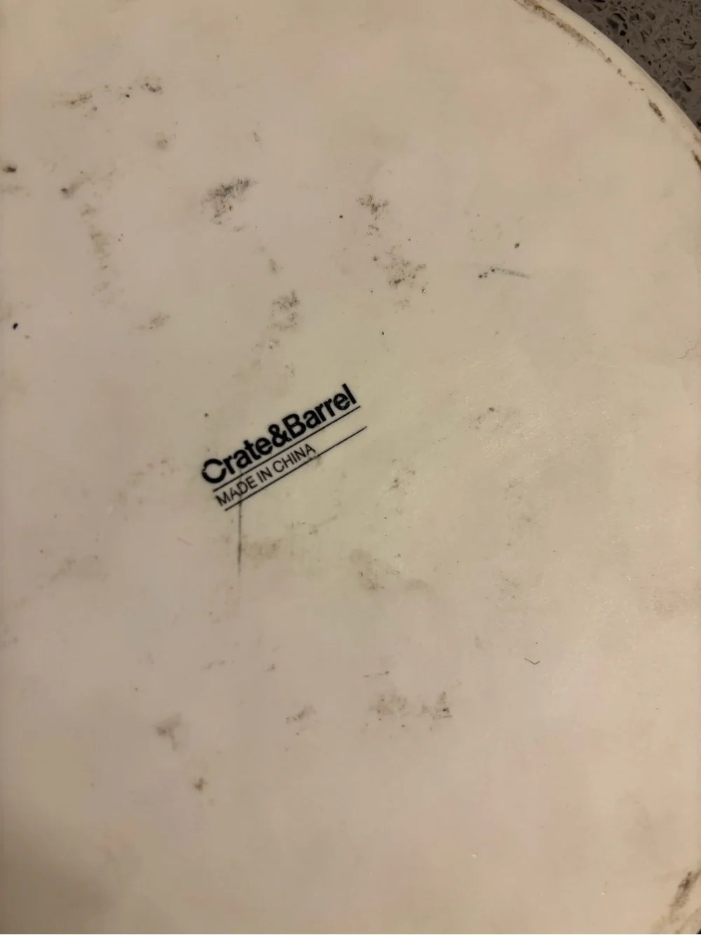 Crate & Barrel Ceramic Plate and 2 Mini Servers.